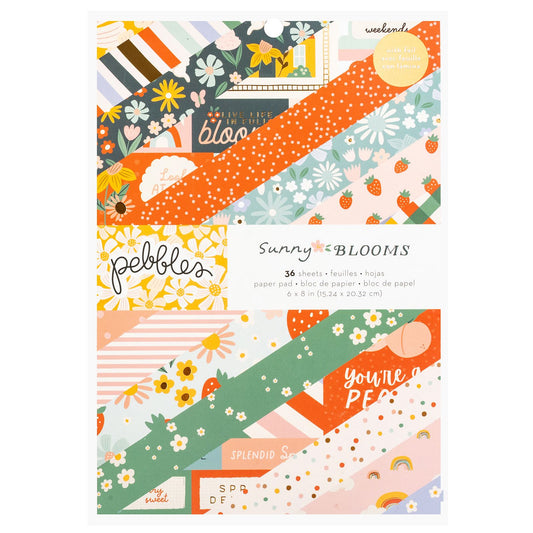 Sunny Blooms - 6" x 8" Paper Pad  (36 sheets)
