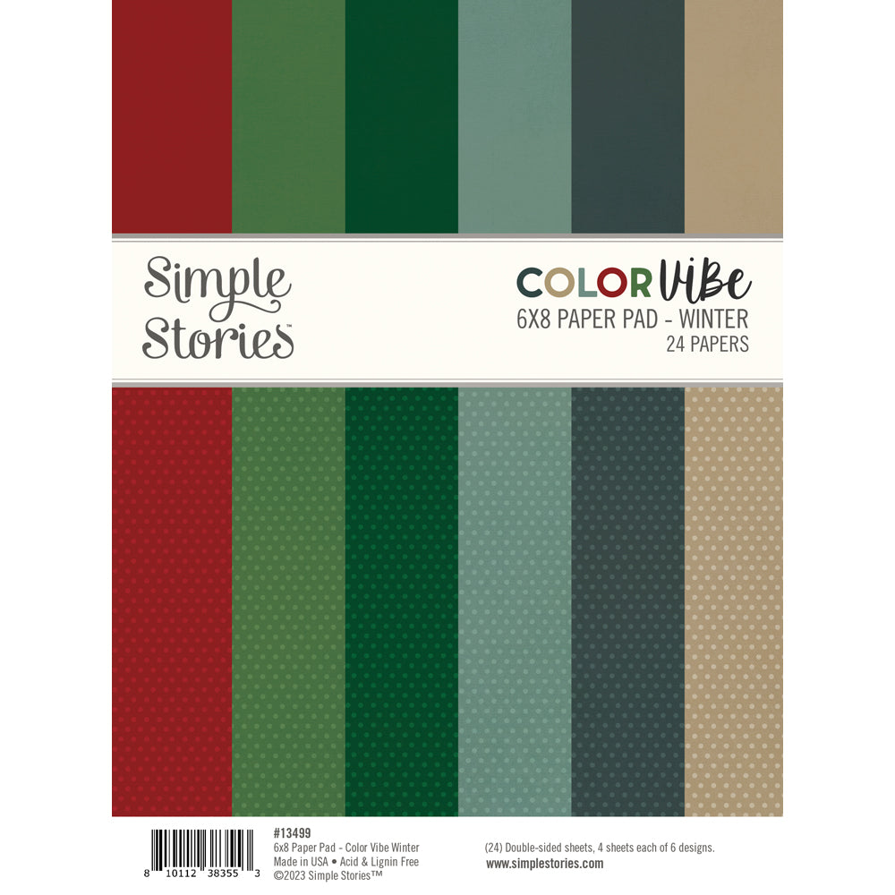 Color Vibe - Winter - 6” x 8” Paper Pad (24 sheets)