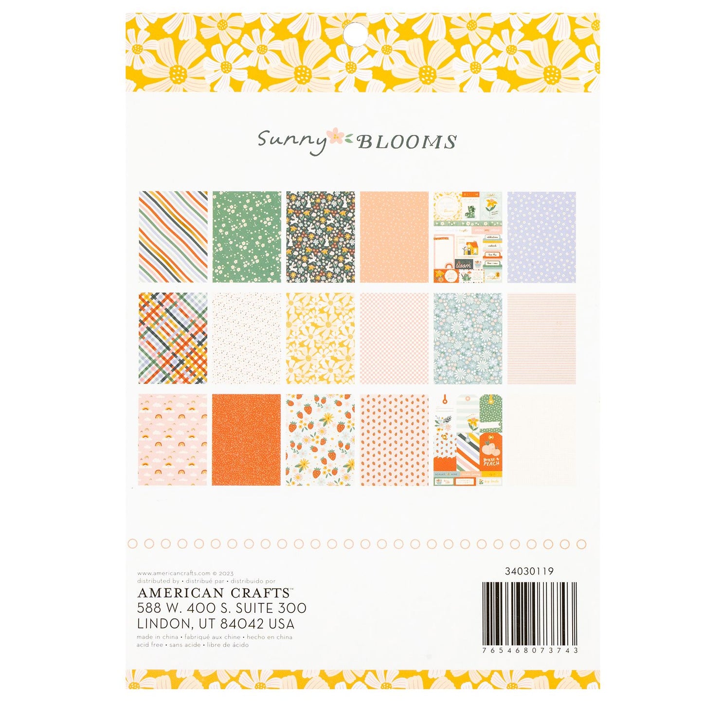 Sunny Blooms - 6" x 8" Paper Pad  (36 sheets)