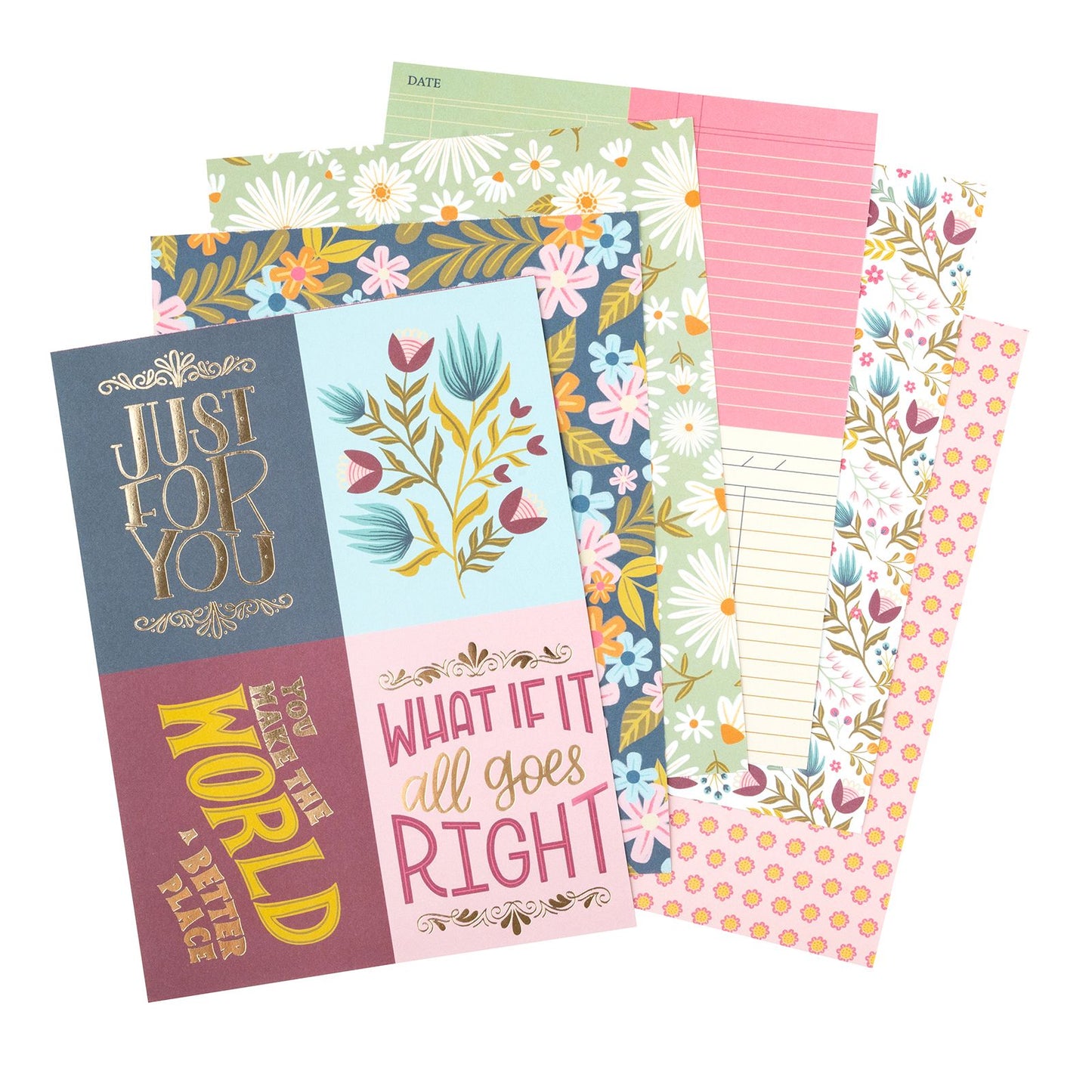 Pink Paisley - Joyful Notes - 6" x 8" Paper Pad (36 sheets)