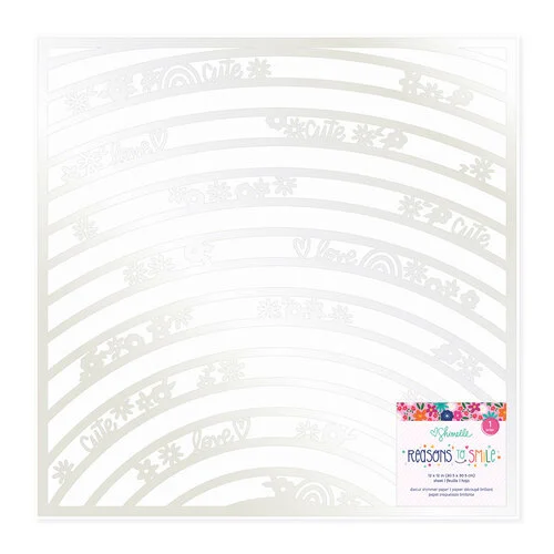 Reasons to Smile 12" x 12" Die-cut Shimmer Paper